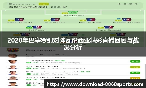 2020年巴塞罗那对阵瓦伦西亚精彩直播回顾与战况分析