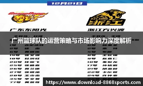 广州篮球队的运营策略与市场影响力深度解析